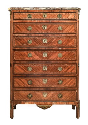 Lot 954 - A Louis XVI-Style Rosewood, Tulipwood, Ebony...