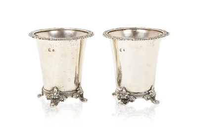 Lot 2053 - A Pair of Ottoman Silver Beakers