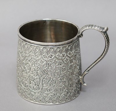 Lot 210 - A Silver Mug, Probably Indian, 19th century,...