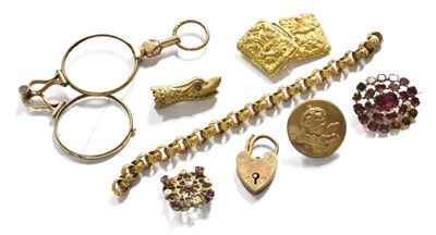 Lot 411 - A Quantity of Jewellery Including, chain...