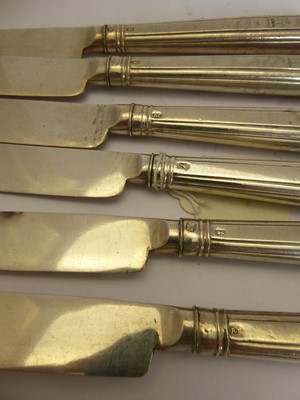 Lot 2039 - A Set of Twelve George III Silver Fruit-Knives
