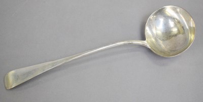 Lot 114 - A Victorian Silver Soup-Ladle, by George Adams,...