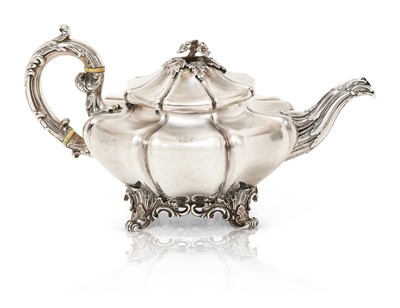 Lot 2080 - A William IV Silver Teapot