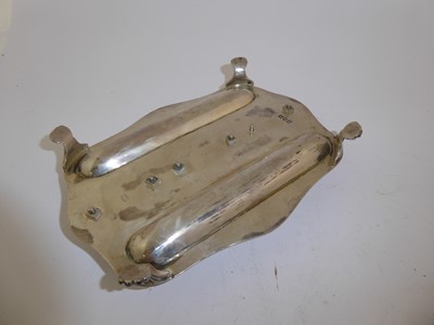 Lot 2097 - A George V Silver Inkstand