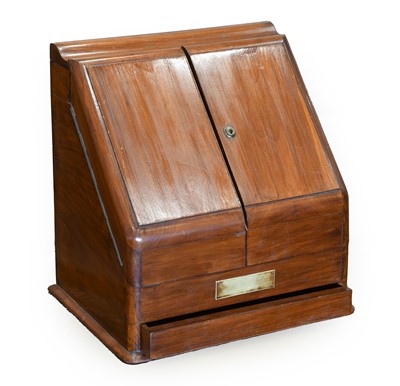Lot 263 - A Victorian Walnut Stationery Cabinet, with...