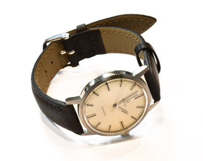 Lot 359 - A Steel Centre Seconds Omega Geneve Wristwatch