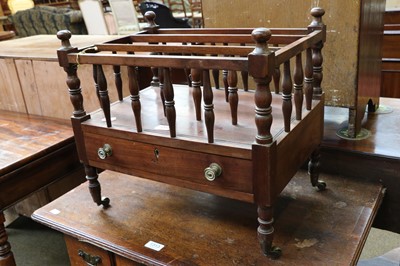 Lot 1315 - A Recency Mahogany Three Division Cantebury,...