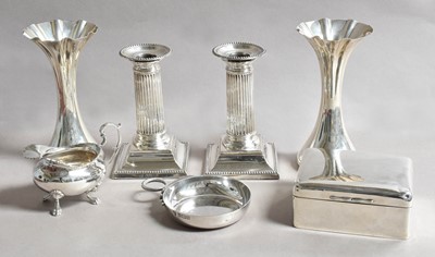 Lot 45 - A Collection of Assorted Silver, comprising: a...