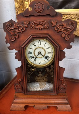 Lot 1298 - A Striking Table Clock, movement stamped DRGM,...