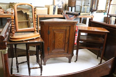 Lot 1331 - An Oak Corner Cupboard, together with a...