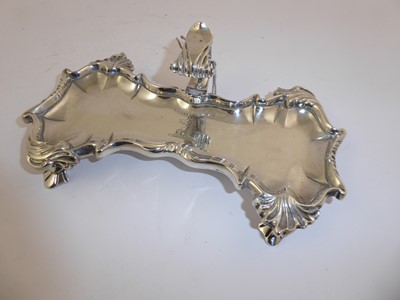 Lot 2005 - A George II Silver Snuffer-Stand