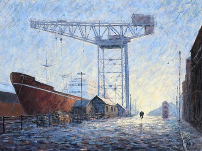 Lot 35 - Alexander Millar (b.1960) Scottish "Docklands...