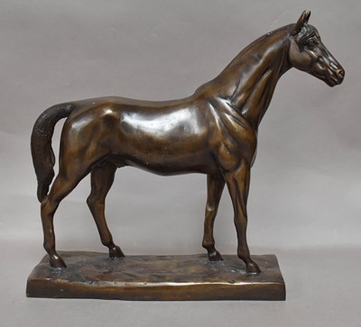 Lot 192 - A Bronze Model of a Stallion, late 20th...