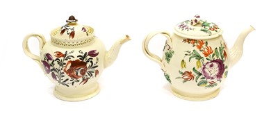 Lot 109 - A Leeds Creamware Teapot and Cover, circa 1775,...