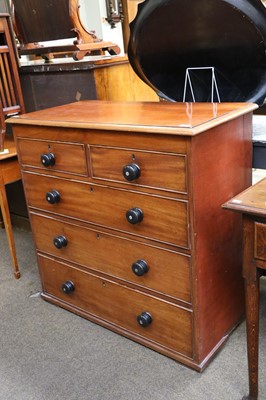 Lot 1249 - An Early Victorian Mahogany Four Height Chest...