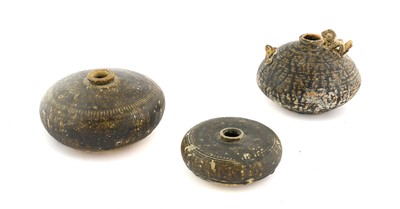 Lot 195 - A Khmer Brown Glazed Stoneware Zoomorphic Pot,...