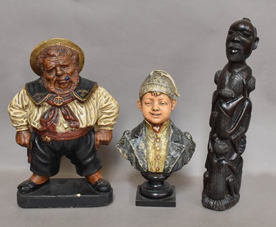 Lot 169 - A Painted Terracotta Advertising Figure,...