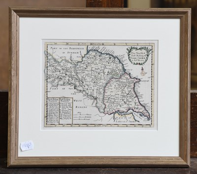 Lot 1037 - Robert Morden, map of Durham, J.Ellis map of...