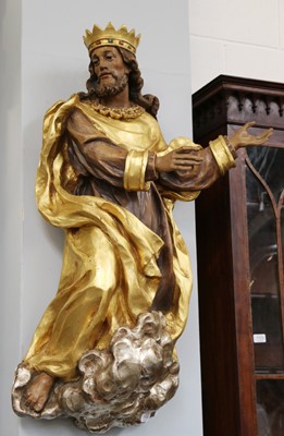 Lot 1104 - A Carved Giltwood Figure of Jesus Christ, 20th...