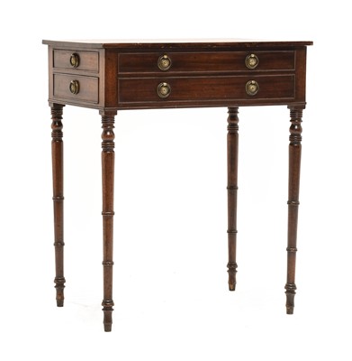 Lot 1394 - A Late George III Mahogany and Pine-Lined Side...