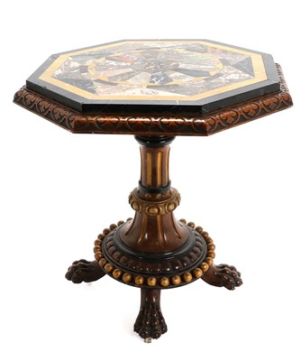 Lot 447 - A Victorian Carved Walnut, Parcel Gilt and...