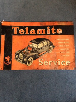 Lot 109 - A Tin Telamite Single Sided Advertising Sign,...