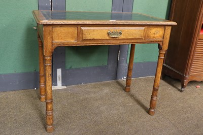 Lot 1346 - An Oak Writing Desk by Gillows, Late Victorian,...