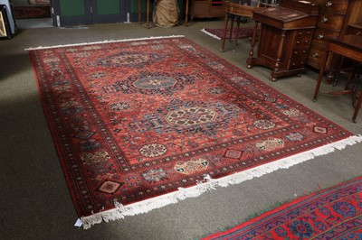 Lot 1118 - A Machine Made Carpet of Caucasian Design, the...