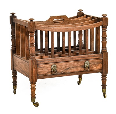 Lot 1118 - A Regency Rosewood Four-Division Canterbury,...