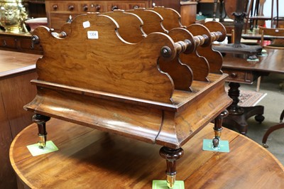 Lot 1304 - A Victorian Rosewood Canterbury, with four...