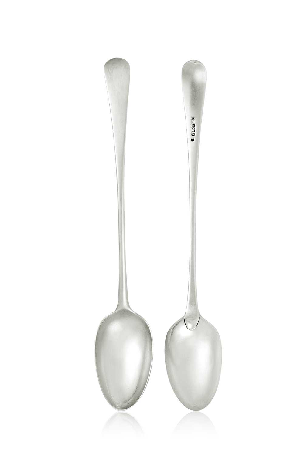 Lot 2043 - A Pair of George III Silver Basting-Spoons