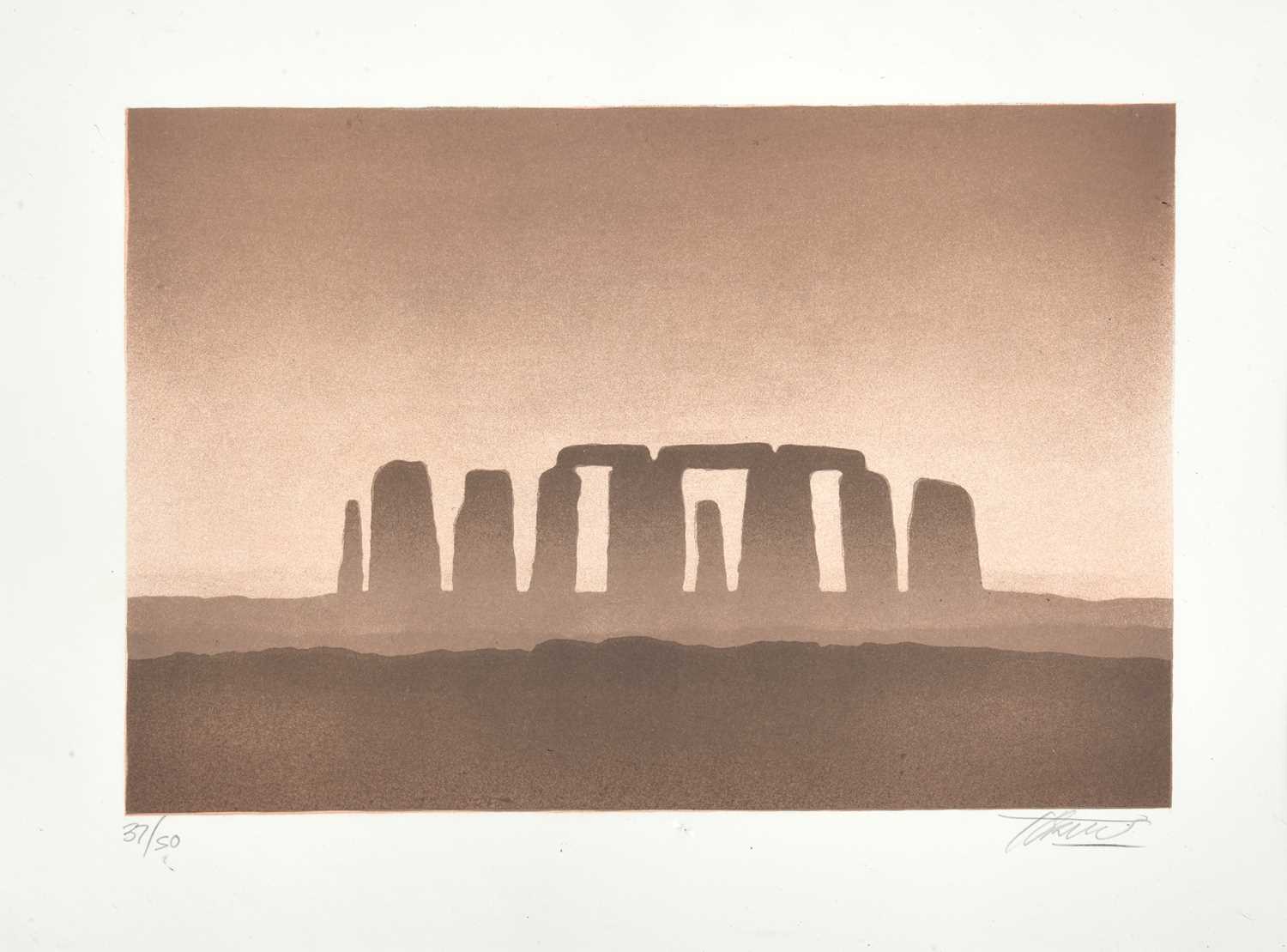 Lot 10 - Trevor Grimshaw (1947-2001) "Stonehenge"...