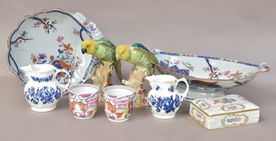 Lot 301 - Two Early 19th Century Spode Tabacco Leaf...