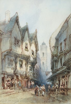 Lot 24 - Paul Marny (1829-1914) "Shambles, York” Signed...