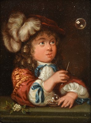 Lot 102 - After Casper Netscher (1639-1684) Dutch Young...