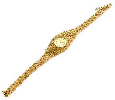 Lot 241 - A Lady's 9 Carat Gold Wristwatch, signed...