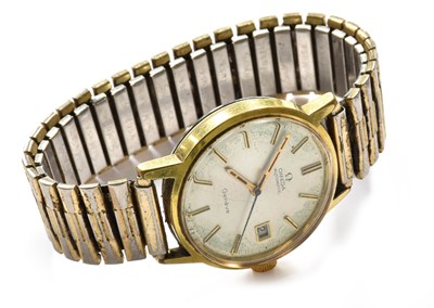 Lot 436 - A Gold Plated Omega Geneve Automatic Wristwatch