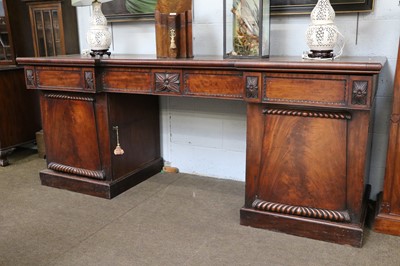 Lot 1219 - An Early Victorian Mahogany Twin Pedestal...