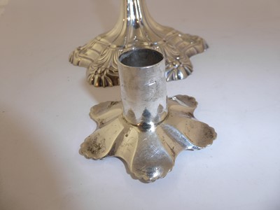 Lot 2014 - A Set of Four George III Silver Candlesticks