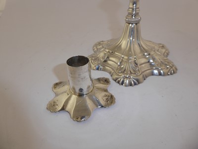 Lot 2014 - A Set of Four George III Silver Candlesticks