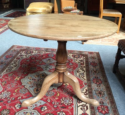 Lot 1152 - A George II Mahogany Tilt Tip Tripod Table,...