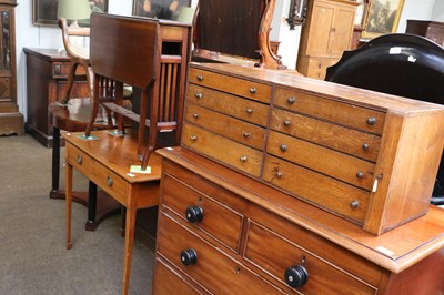 Lot 1248 - An Early 20th Century Oak Stationary Cabinet,...