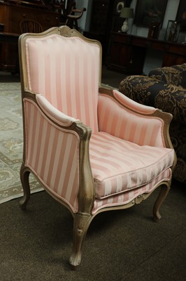 Lot 1277 - A French Style Walnut Upholstered Armchair,...