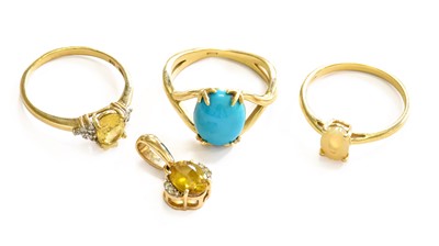 Lot 176 - A Small Quantity of Jewellery Including, a 9...