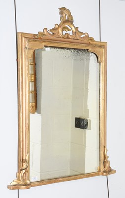 Lot 1201 - A 19th Giltwood Pier Mirror, 77cm by 100cm