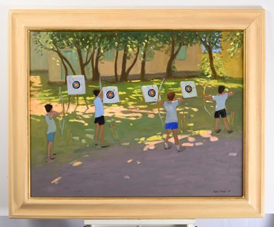 Lot 83 - Andrew Macara NEAC (b.1944) "Young Archers,...