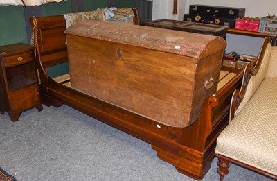 Lot 1102 - A Modern Mahogany Sleigh Bed, 189cm by 218cm...