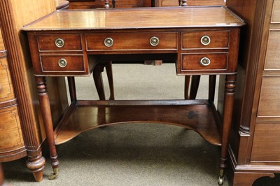 Lot 1308 - A George III Mahogany Dressing Table, with...