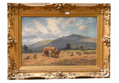 Lot 1020 - Frederick James Knowles (1874-1931) Haymaking...