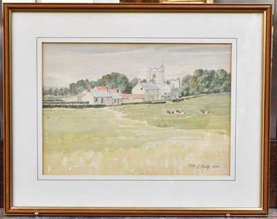 Lot 1034 - Robert John Heslop (1907-1988) "Bailing Straw,...